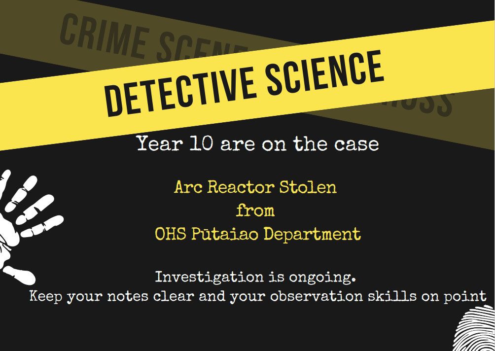 Year 10 Forensic Scientists.