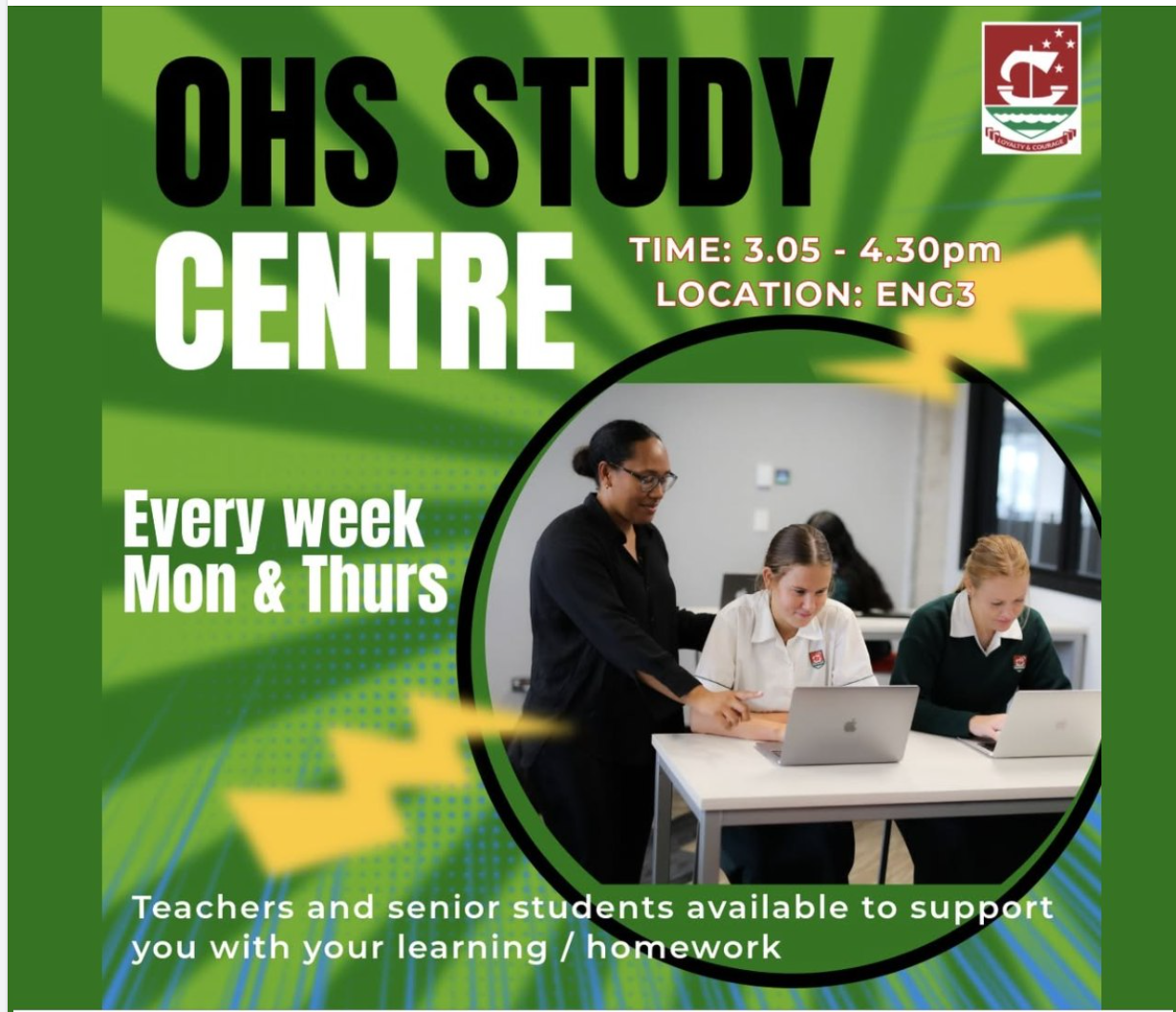 OHS STUDY CENTRE IS OPEN