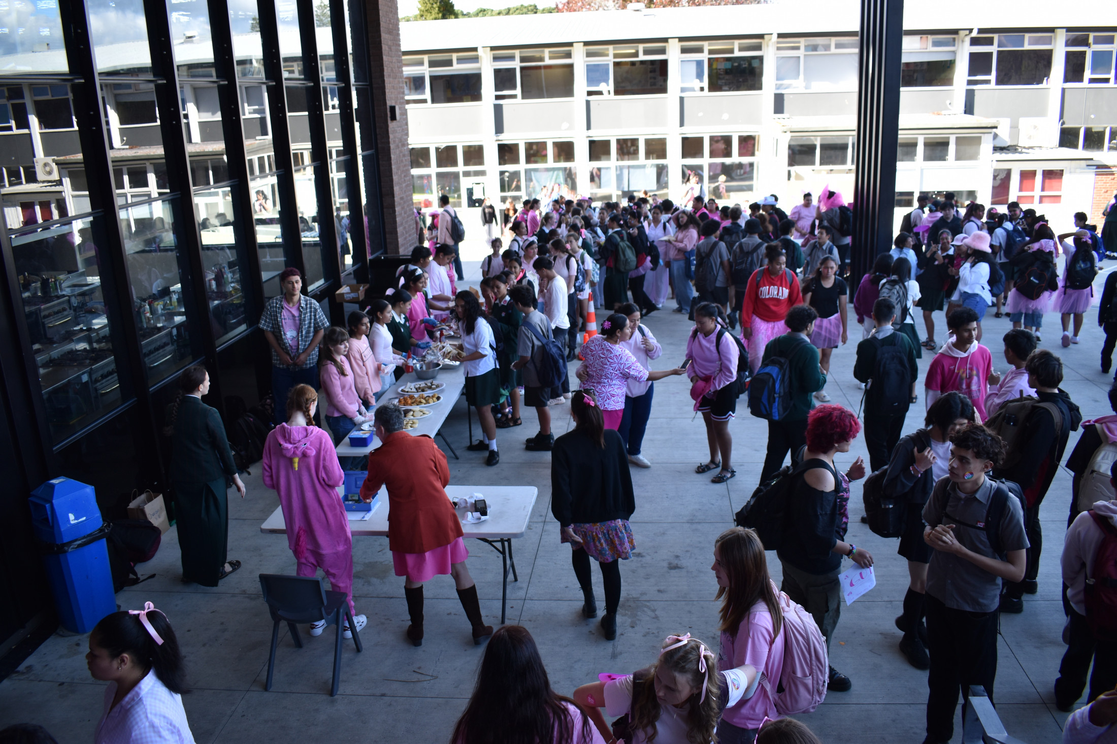 OHS Embraces The Spirit Of Pink Shirt Day.