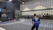 Aidan represents Auckland U15 in indoor cricket