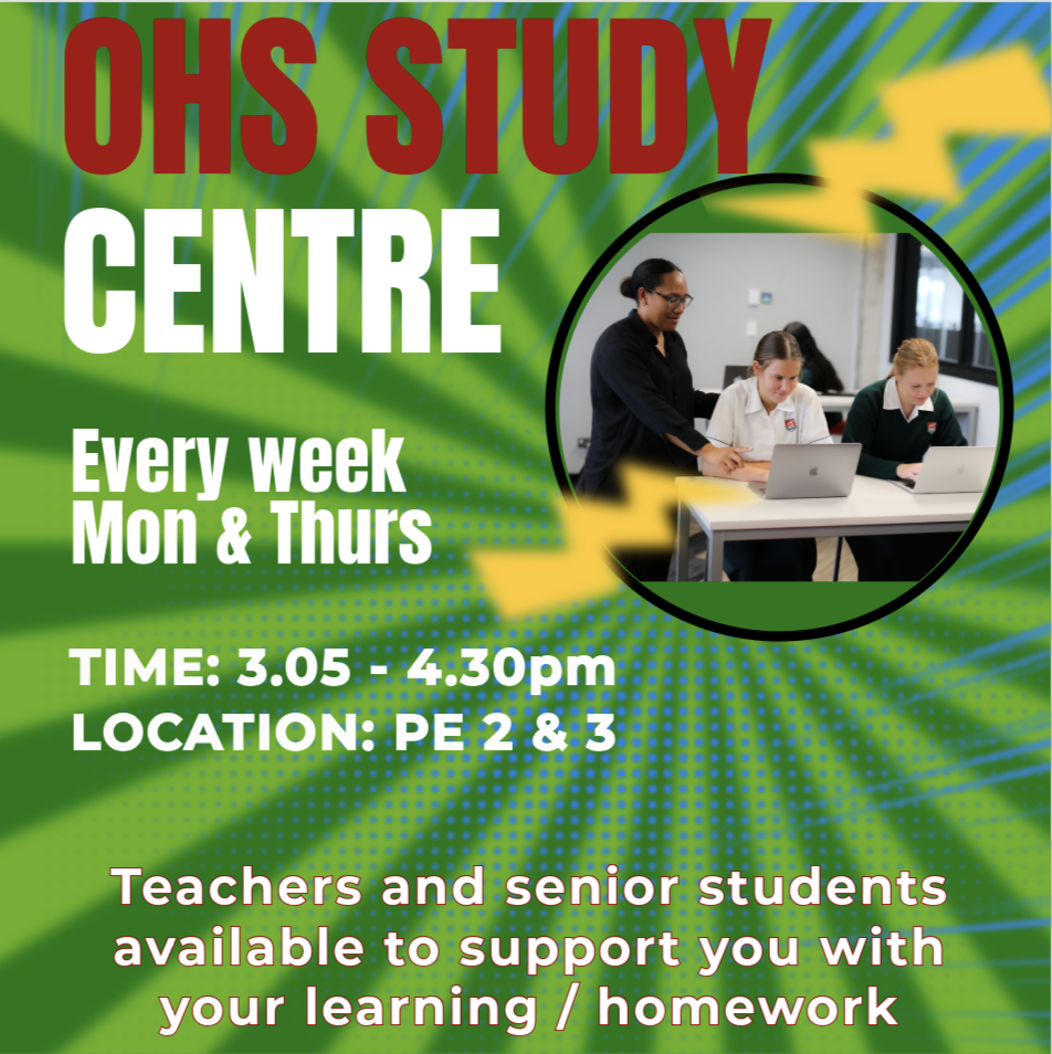 OHS STUDY CENTRE – OPENING THIS THURSDAY