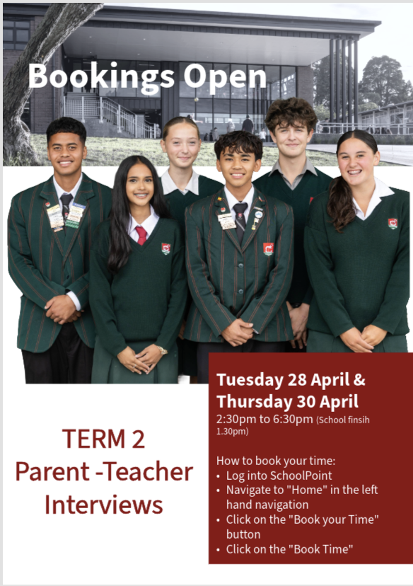 Parent - Teacher Interviews W2, T2 - Book Now.