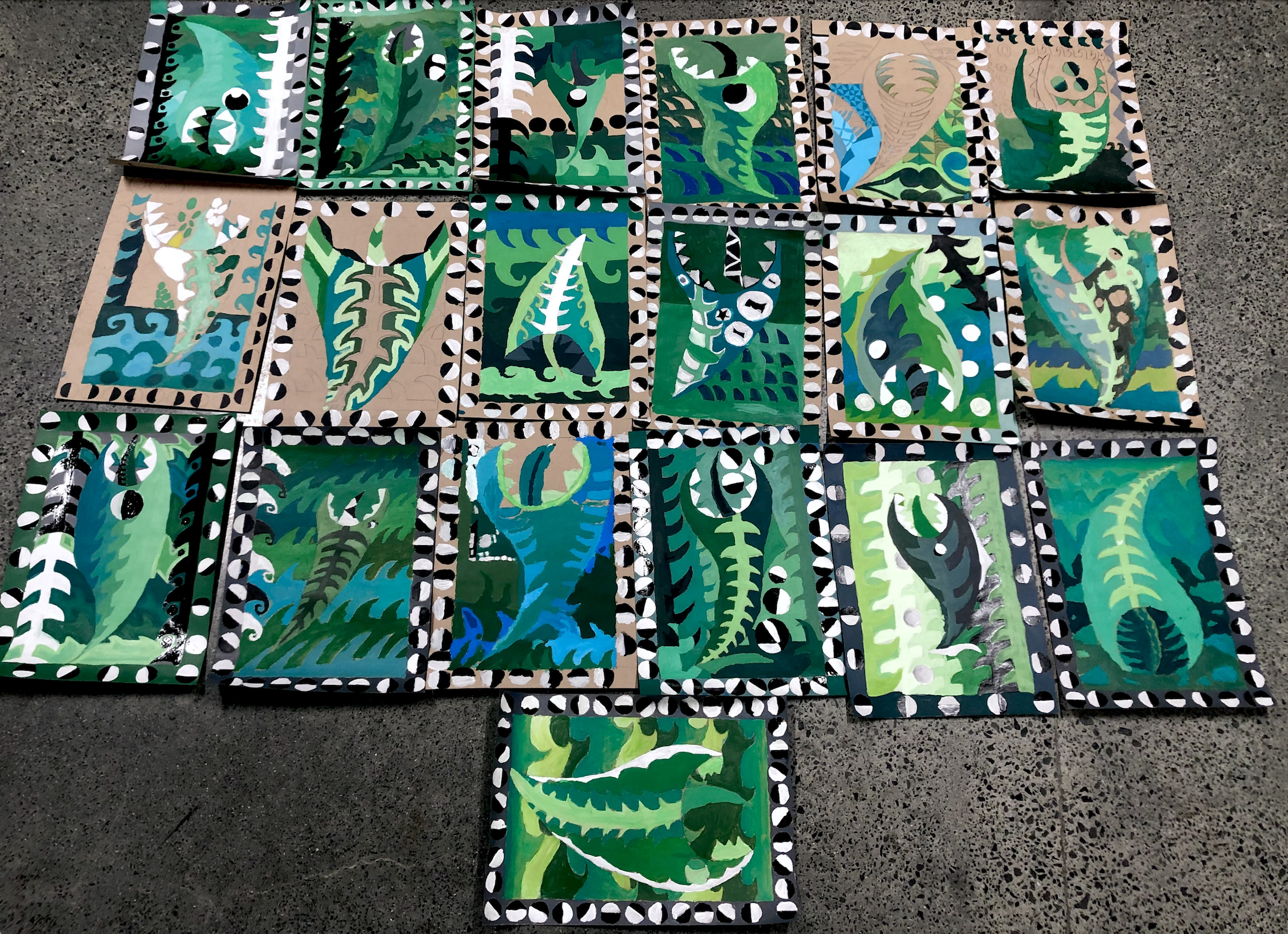 Creativity on Display in Year 9 Painting Project