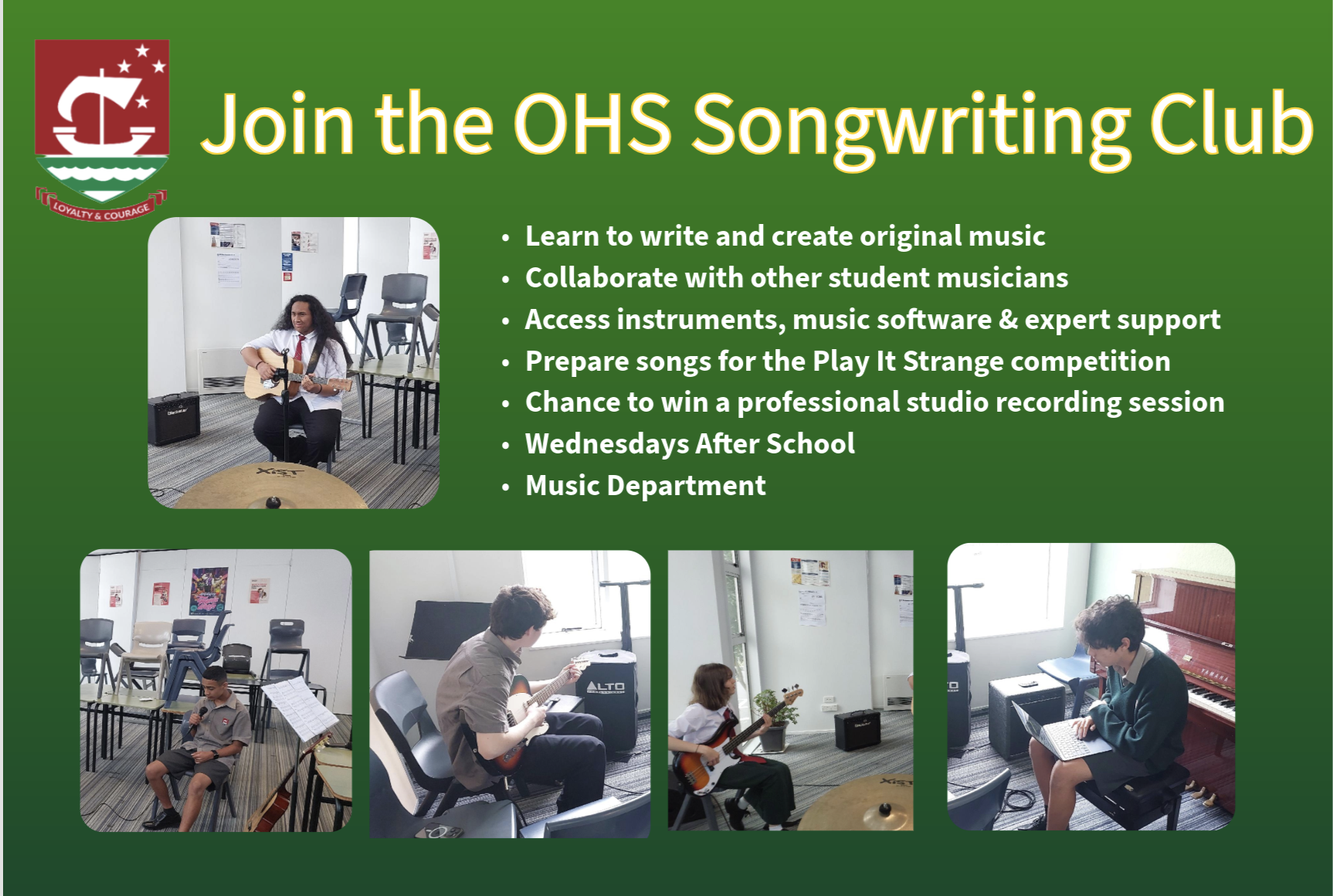 Join the OHS Songwriting Club