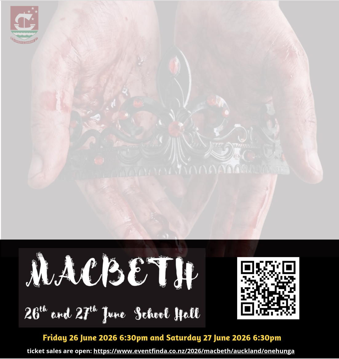 Onehunga High School Drama Department Presents Macbeth