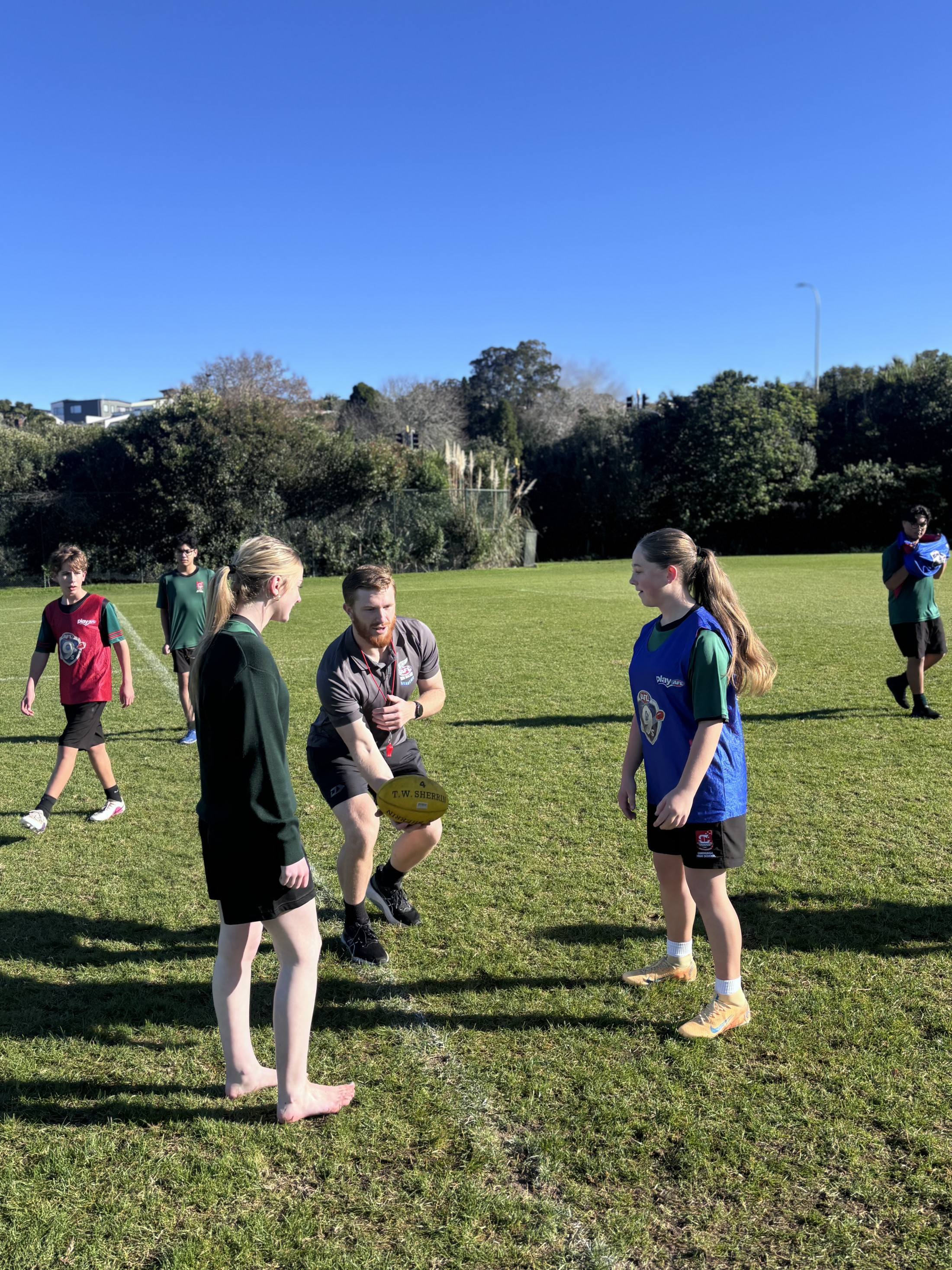 Year 10 Students Try Their Hand at AFL