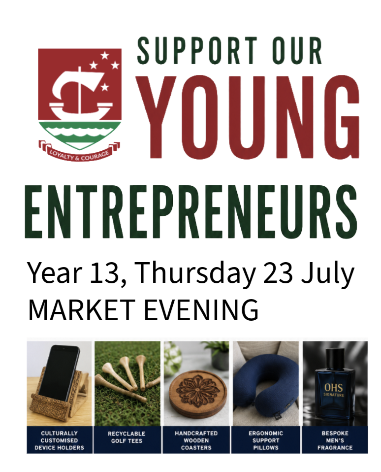 Support Our Young Entrepreneurs at the Year 13 Market Evening