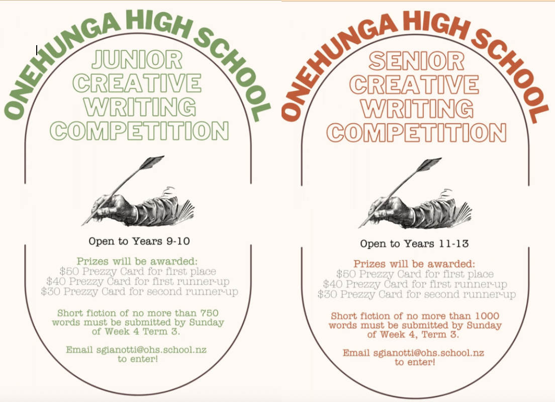 Calling all young writers! - OHS Creative Writing Competition 