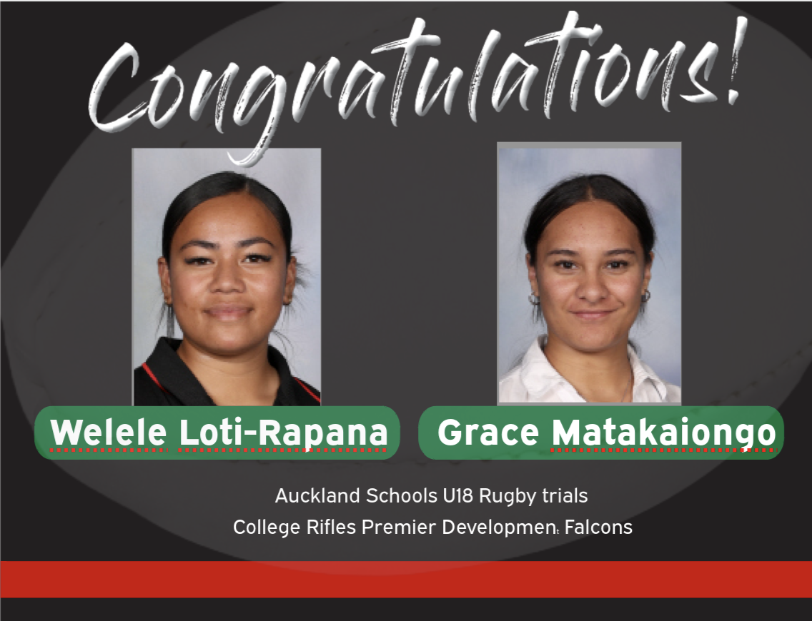 OHS Students Selected for Auckland Schools U18 Rugby Trials